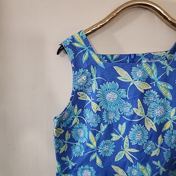 Lilly Pulitzer Plus size Vintage Linen Dragonfly Shift Dress. Size 16 - Picture 8 of 9